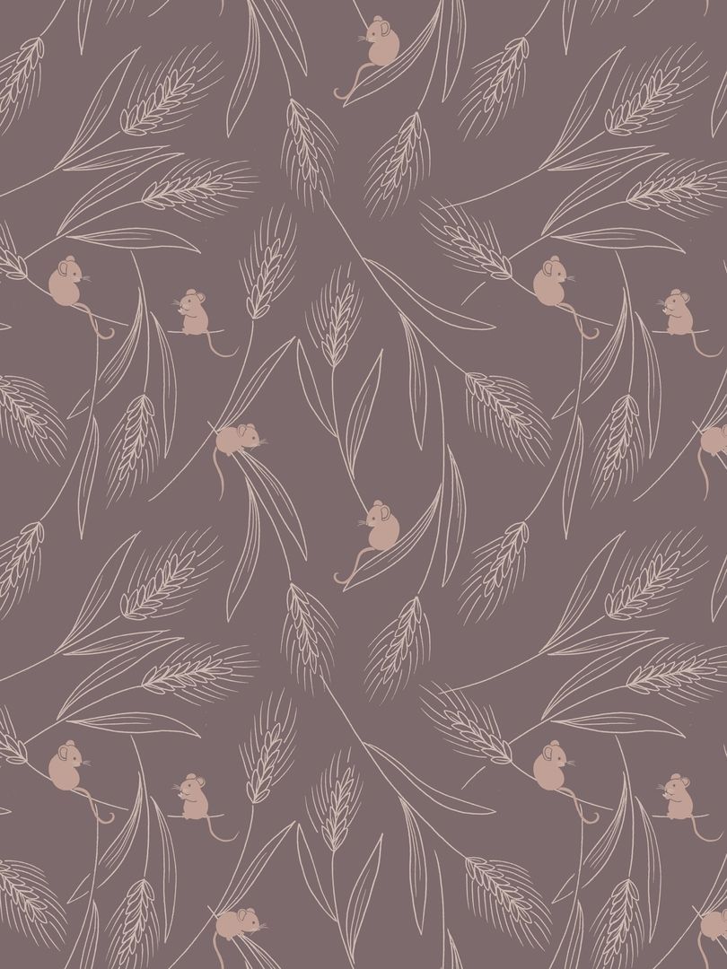 Lewis & Irene Autumn Fields Mouse On Earth 10 m Ballen, 112 cm breit, 100% Baumwolle