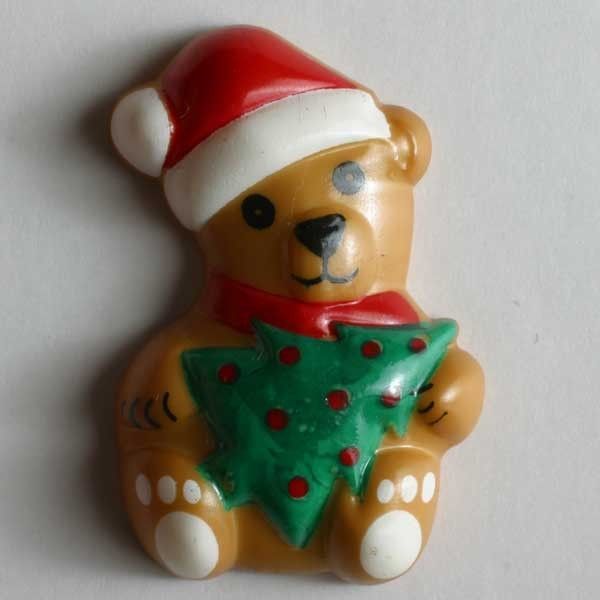 Knopffabrik Hans Dill KG-Knopf Weihnachtsteddy Größe 28 mm _33-340507_