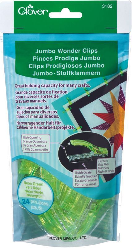 Clover MFG Co.Ltd.-Clover Stoffklammern Jumbo_24-31660_