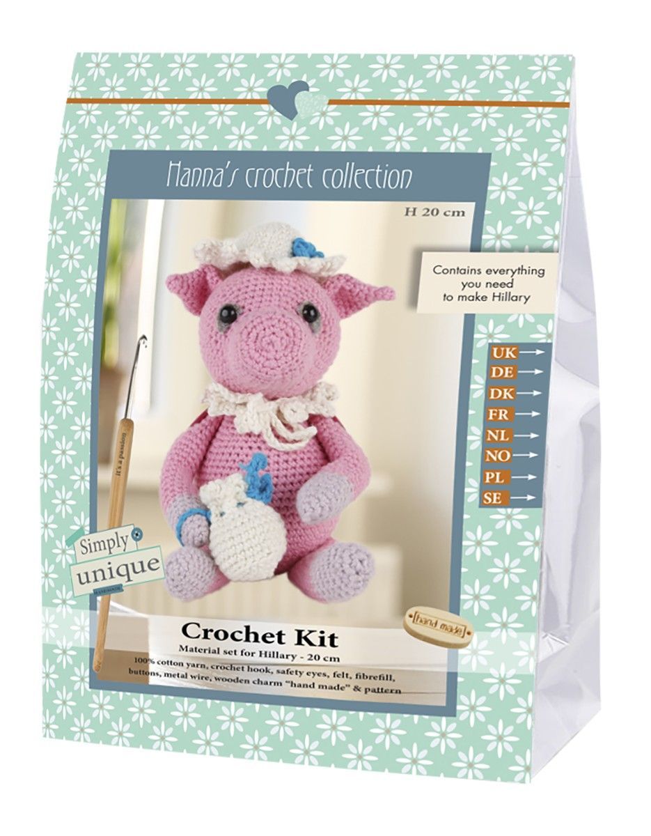Go Handmade - Pig, Hillary 1 Häkel-Set Hillary Go Handmade - Pig, Hillary 1 Häkel-Set Hillary