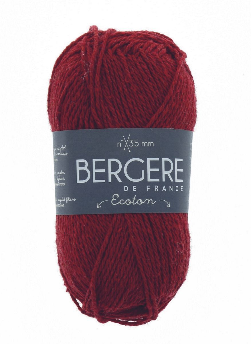 Bergere Ecoton 100% recycelte Fasern, Fb. Laque 48% Baumwolle, 48% Polyacryl, 4% Div. Fasern