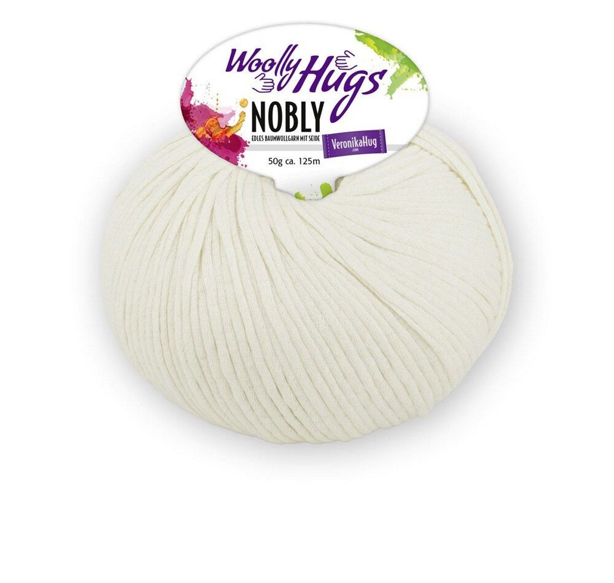 Woolly Hugs Nobly Fb 02 74% Baumwolle / 26% Seide, 125m/50g