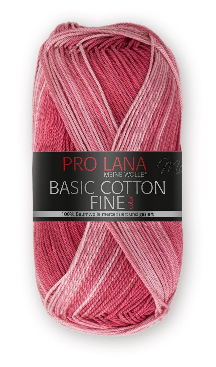 PRO LANA Basic Cotton fine COLOR, 100% Baumwolle  175m / 50g, Nadelstärke 2,5-3,5, Fb. 281