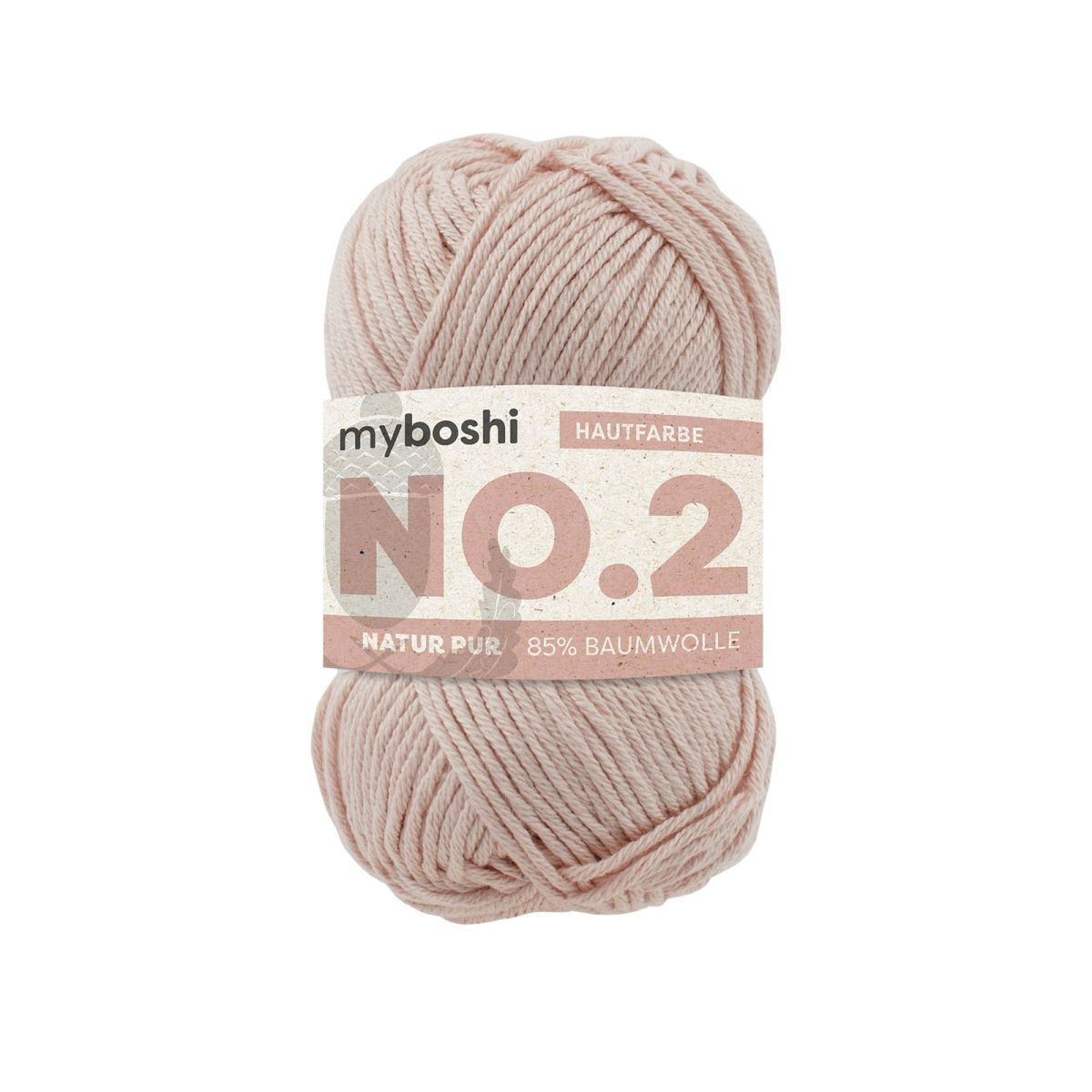 myboshi No.2, 85% cotton, 15 % Kapoc 50g/100m, 100% vegan myboshi No.2, 85% cotton, 15 % Kapoc 50g/100m, 100% vegan
