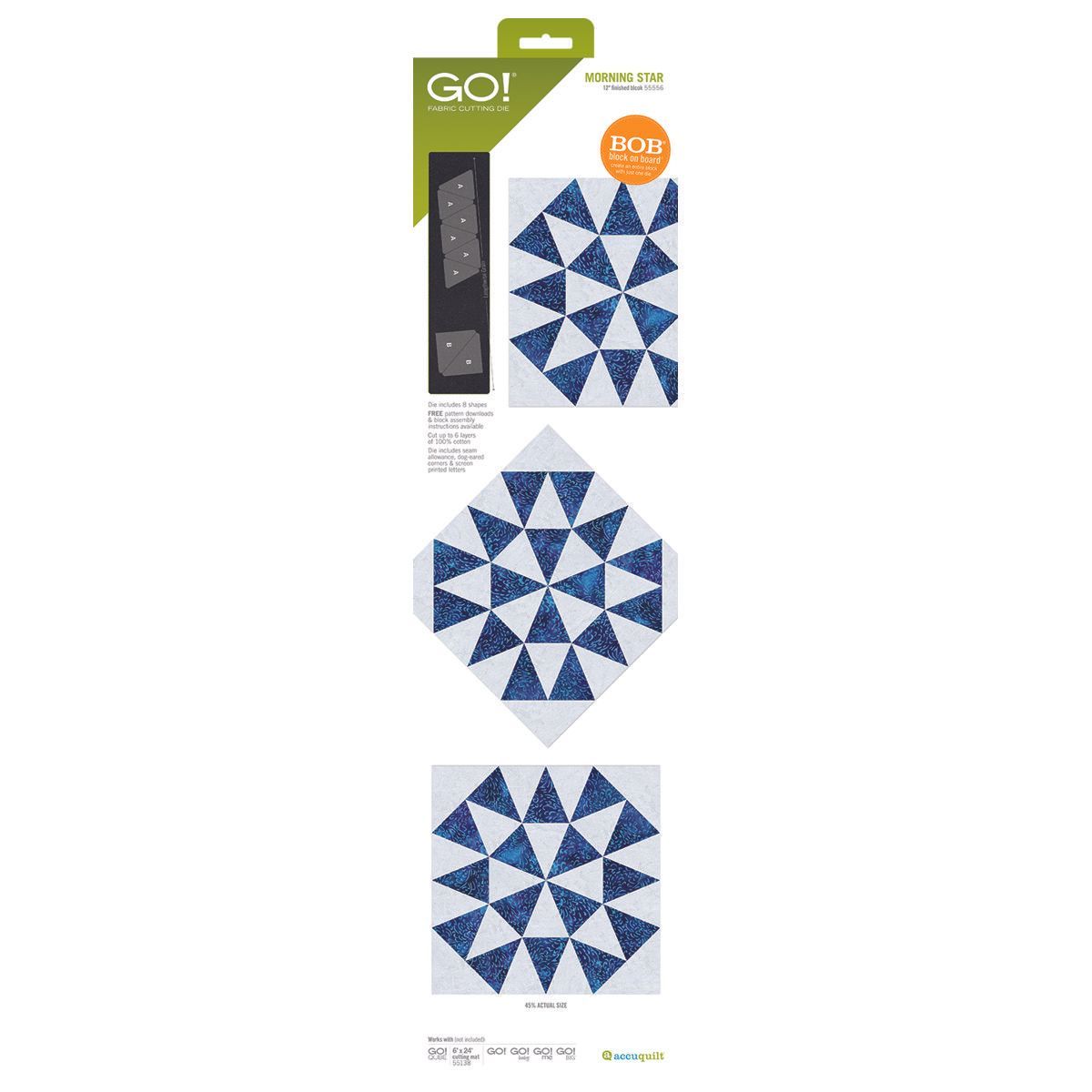Accuquilt-Accuquilt Stanzform Morning Star 12 inch_28-55556_