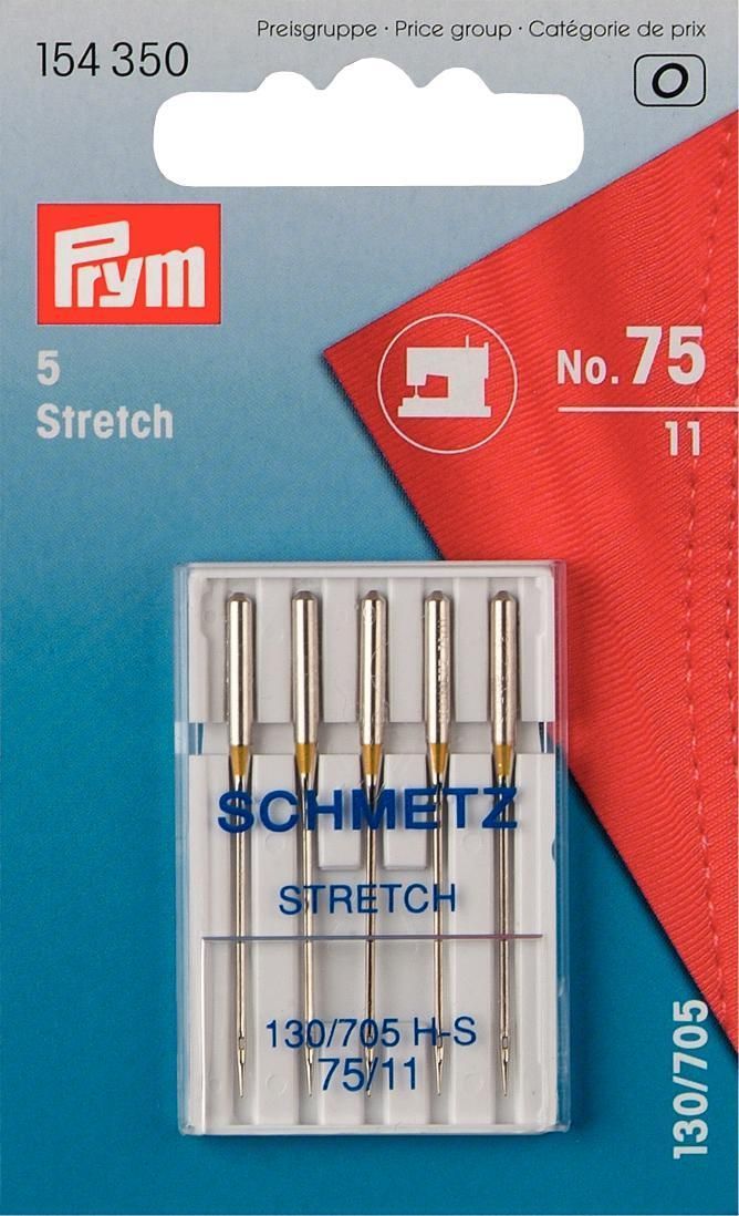 Prym Consumer Europe GmbH-Nähmaschinennadel Stretch 130/705H-S 75_365-154350_
