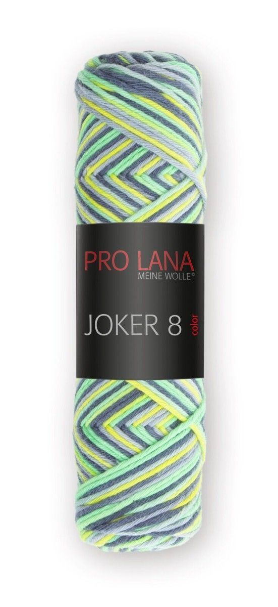 PRO LANA Joker 8 COLOR, 100% Cotton 85m / 50g, Needle size 3,5-4,5, Col. PRO LANA Joker 8 COLOR, 100% Cotton 85m / 50g, Needle size 3,5-4,5, Col.