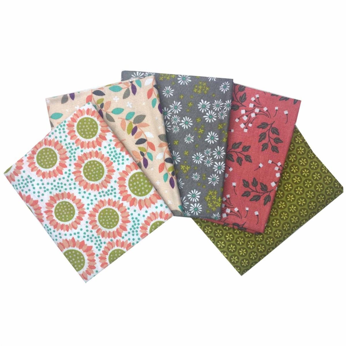 Visage Textiles Ltd-Fat Quarter Stoffpaket Wild Flowers, 100% CO***_46-2240206_