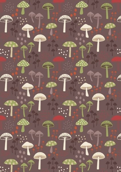 Lewis & Irene Fox & Friends Chocolate Toadstools 112 cm wide, 100% Cotton Lewis & Irene Fox & Friends Chocolate Toadstools 112 cm wide, 100% Cotton