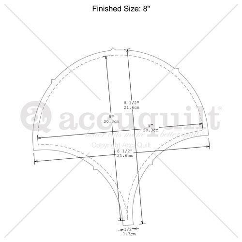 Accuquilt-Accuquilt Stanzform Clamshell 8 inch (20,3cm)_28-55436_