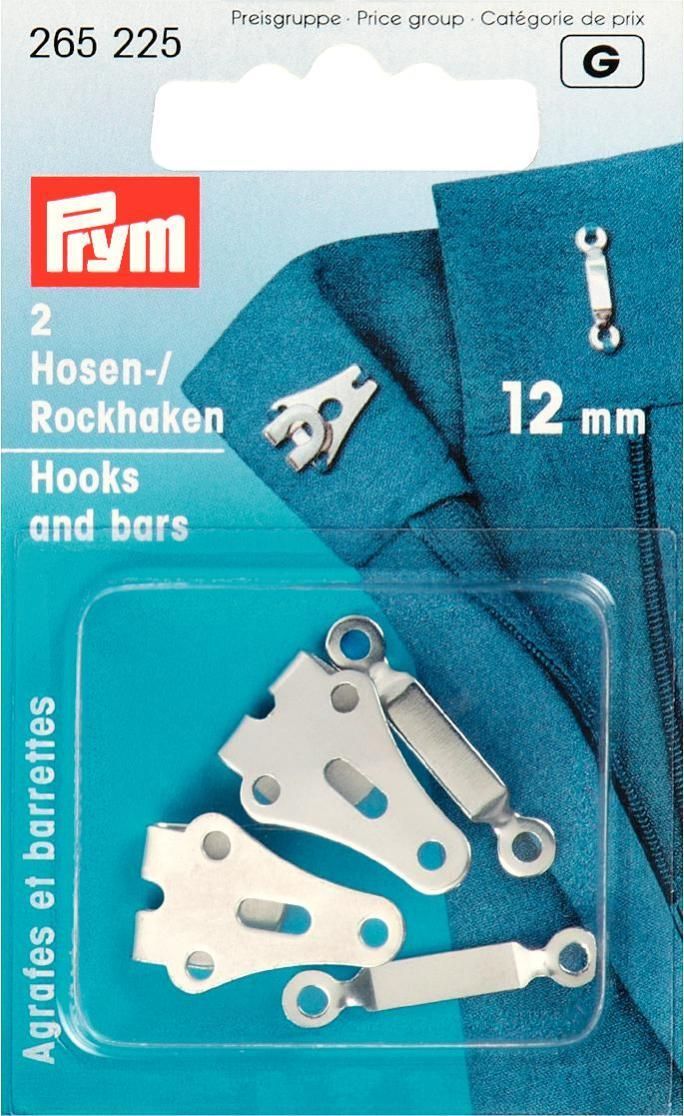 Prym Consumer Europe GmbH-Hosenhaken u Stege ST silberf. 12mm  VE5_365-265225_