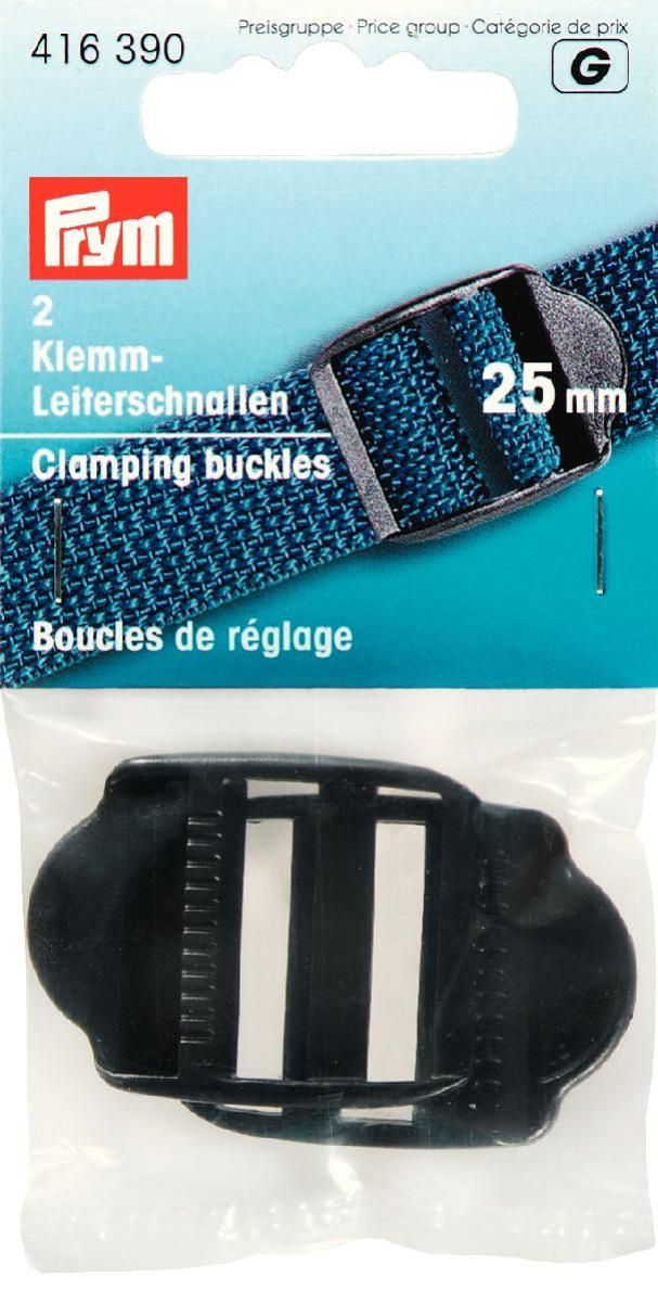 Klemm-Leiterschnallen KST 25 mm schwarz