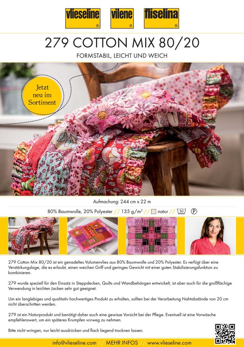 Vlieseline-Volumenvlies 279 Cotton Mix Queen Size SB_53526437_