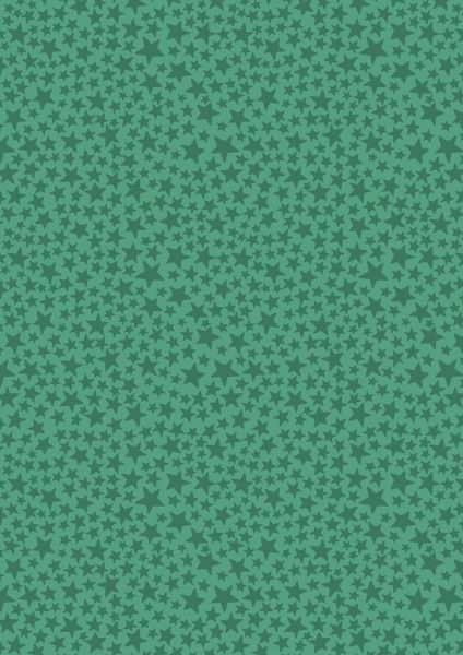Lewis & Irene Ltd.-Lewis & Irene Noel Christmas Green Star_36-CHR004-1-10_