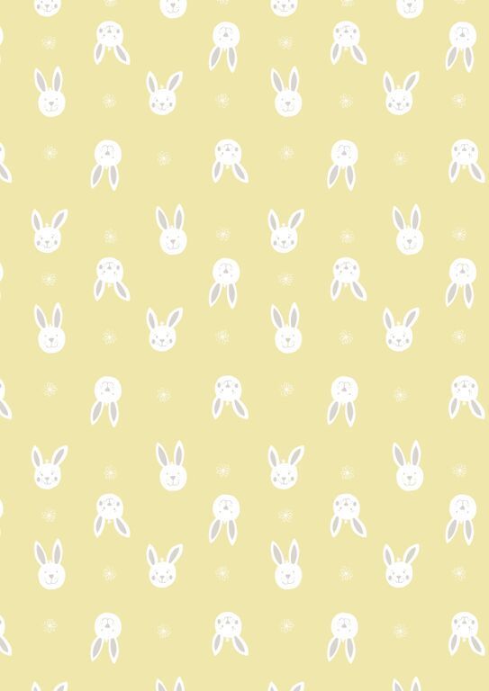Lewis & Irene Ltd.-Lewis & Irene Bunny Garden Leo Bunny On Yellow_36-A150-3_