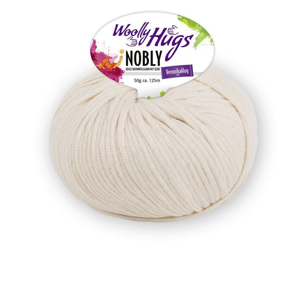 Woolly Hugs Nobly Fb 33 74% Baumwolle / 26% Seide, 125m/50g