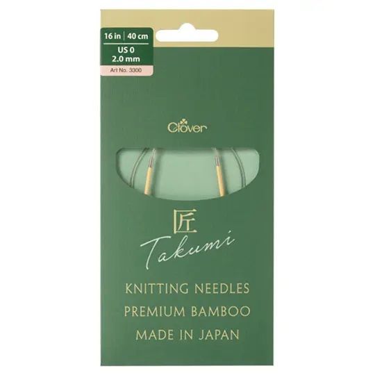 Clover MFG Co.Ltd.-Clover Rundstricknadel Bambus Takumi_24-301600_