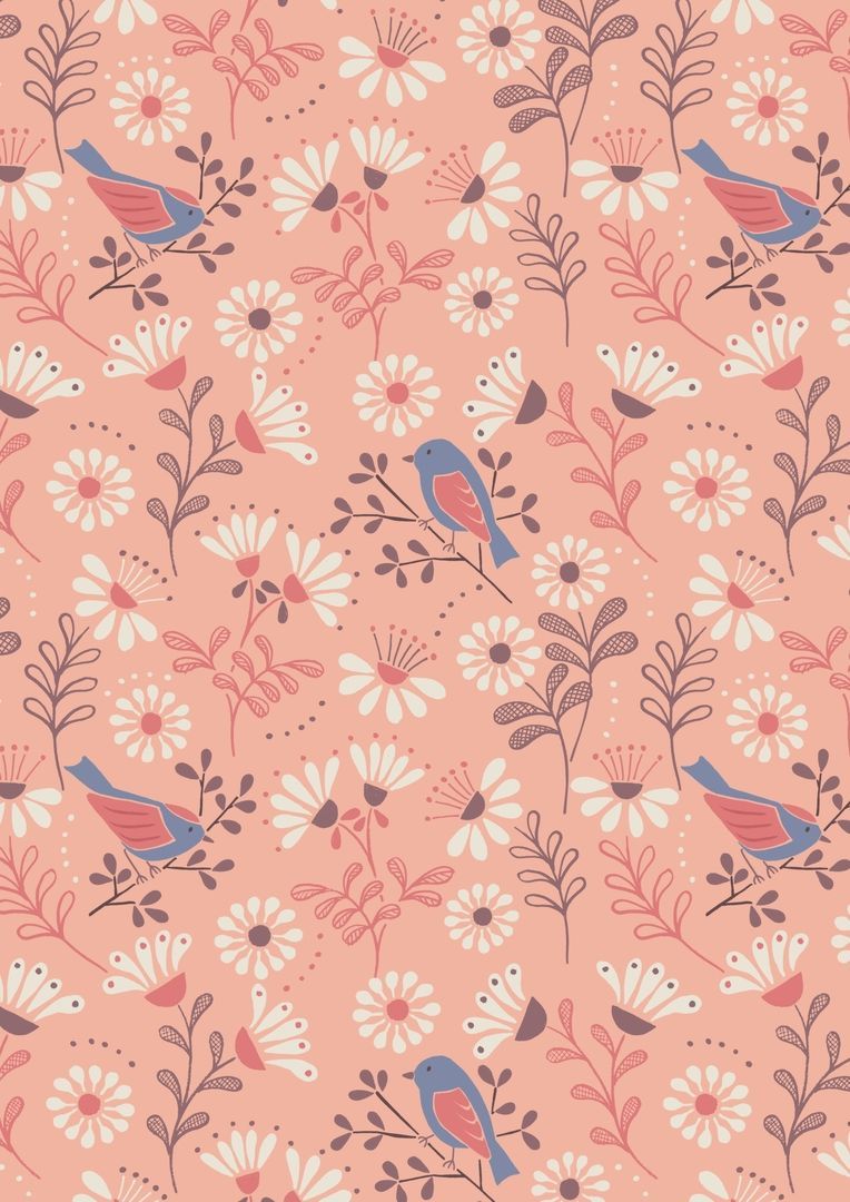 Lewis & Irene Ltd.-Lewis & Irene A Little Bird Told Me on Peach_36-A066-1_