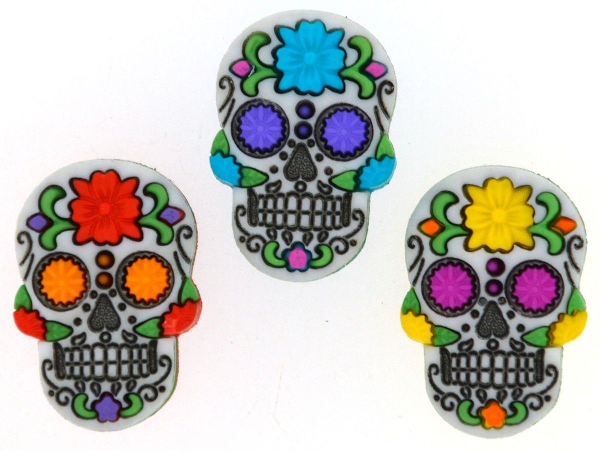 Dress It Up Buttons Sugar Skulls