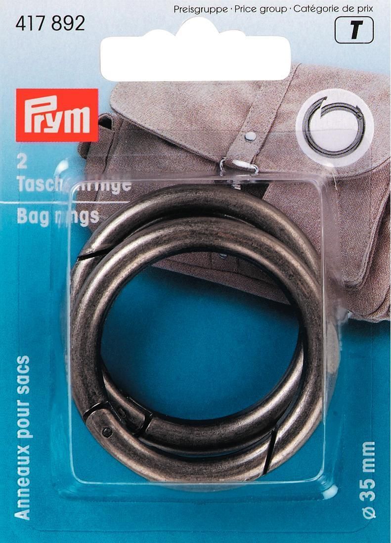 Prym Consumer Europe GmbH-Prym Taschenringe 35 mm altsilberfarben***_365-417892_