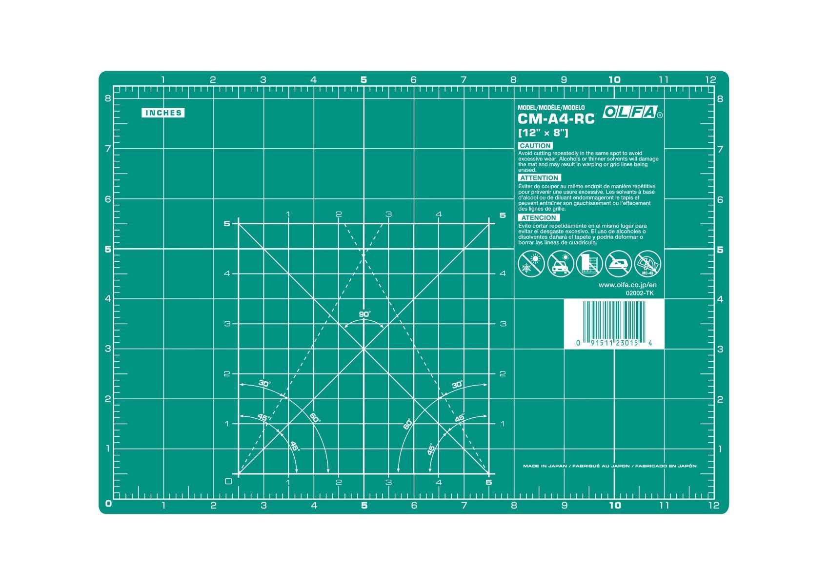 Olfa -Olfa Schneidematte mit cm/inch-Maßeinteilung_49-5120302_