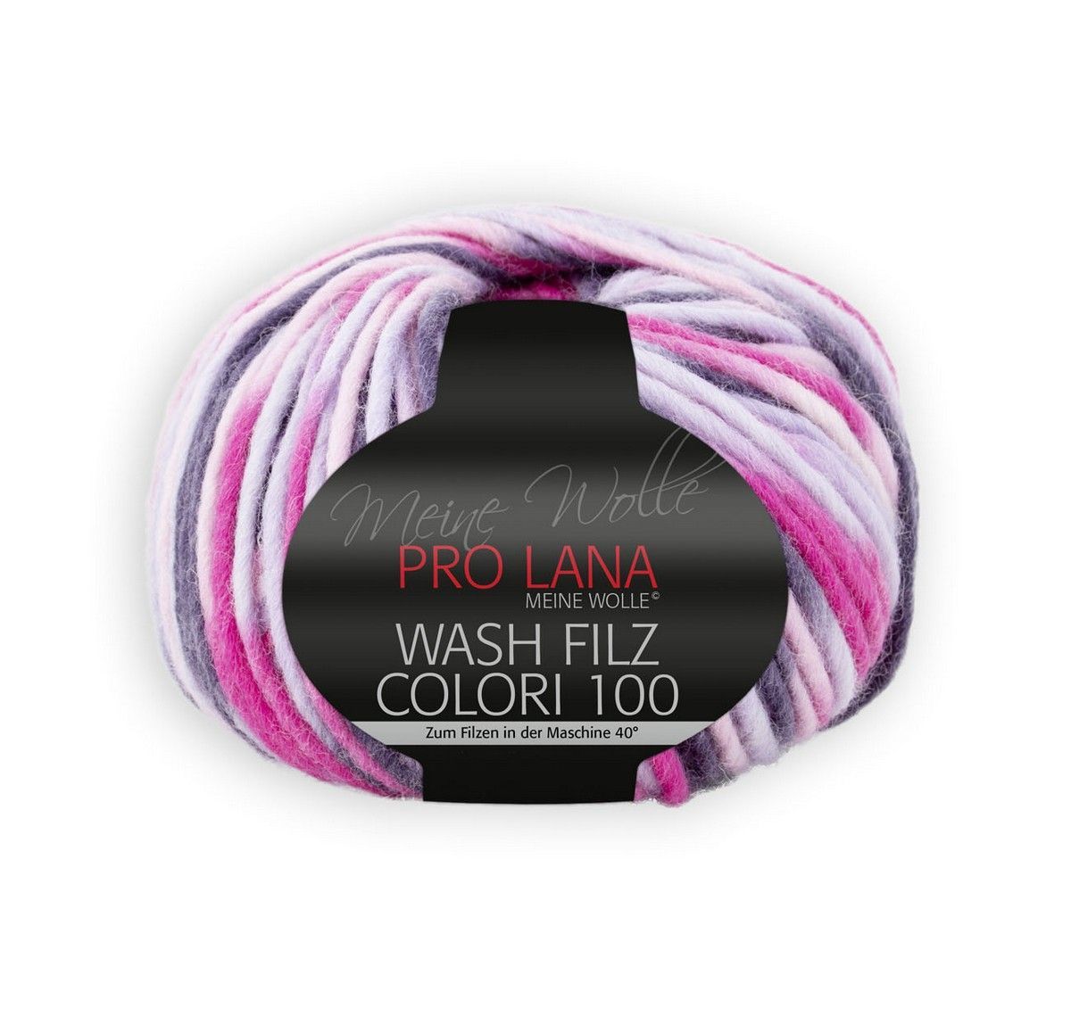 PRO LANA Wash Filz Colori 100, 100% Schurwolle