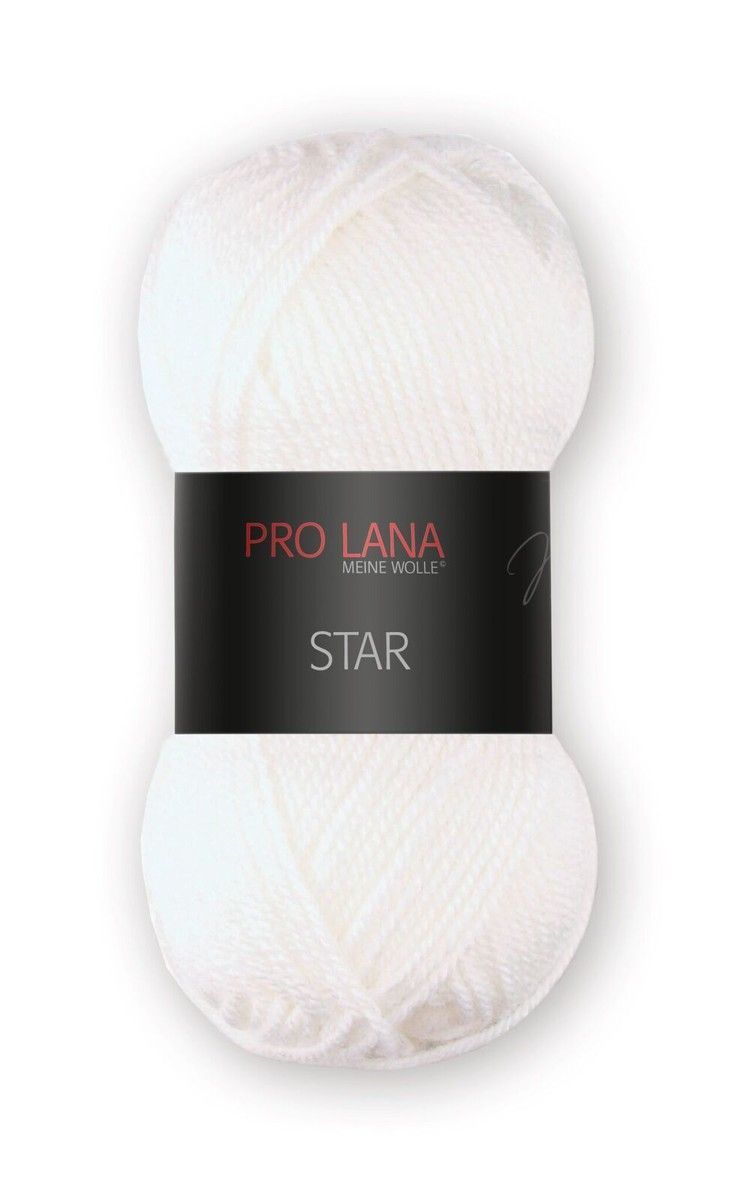 PRO LANA STAR UNI, 100% Cotton 50 g / 135 m, Col 1 PRO LANA STAR UNI, 100% Cotton 50 g / 135 m, Col 1