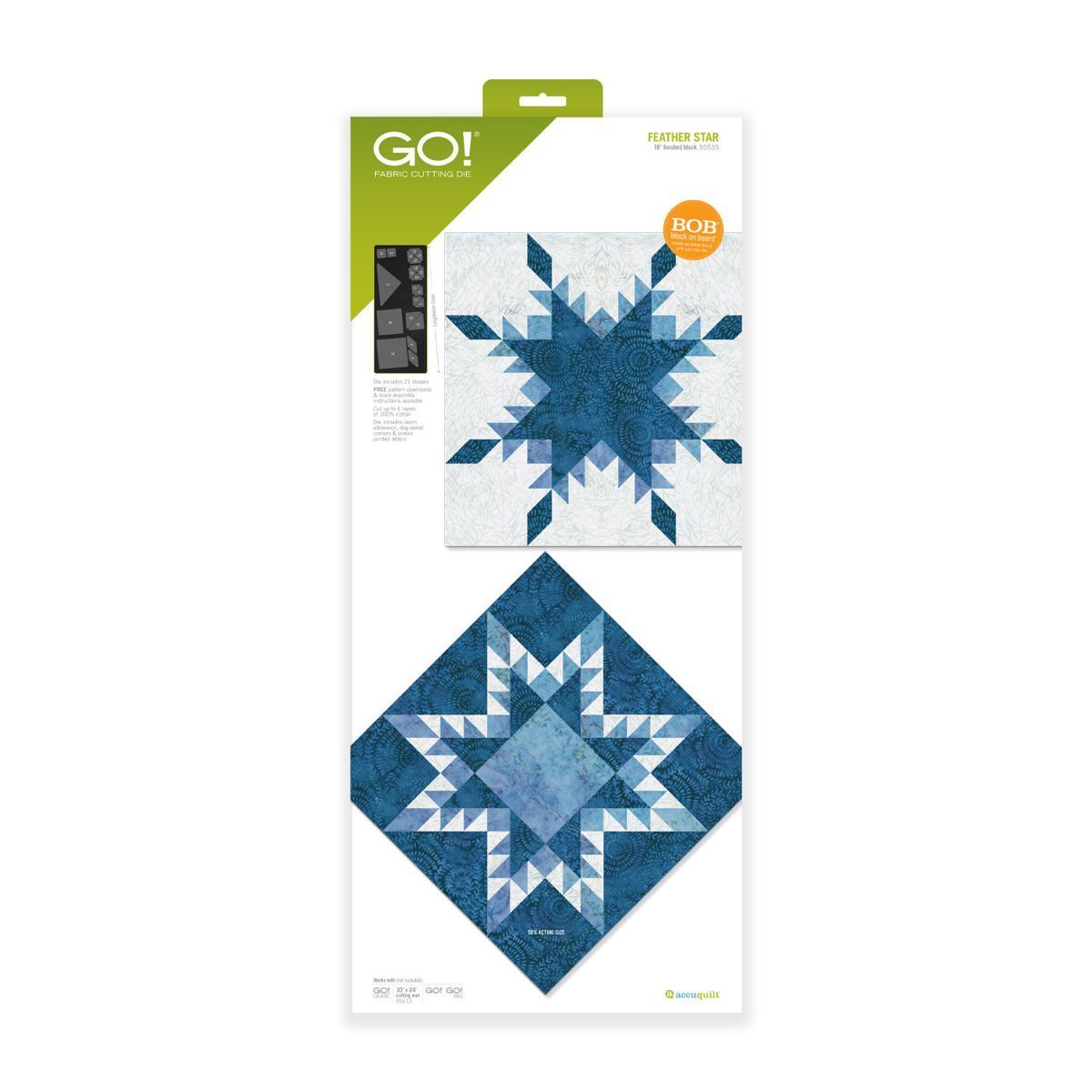 Accuquilt-Accuquilt Stanzform Feather Star 16 inch_28-55535_