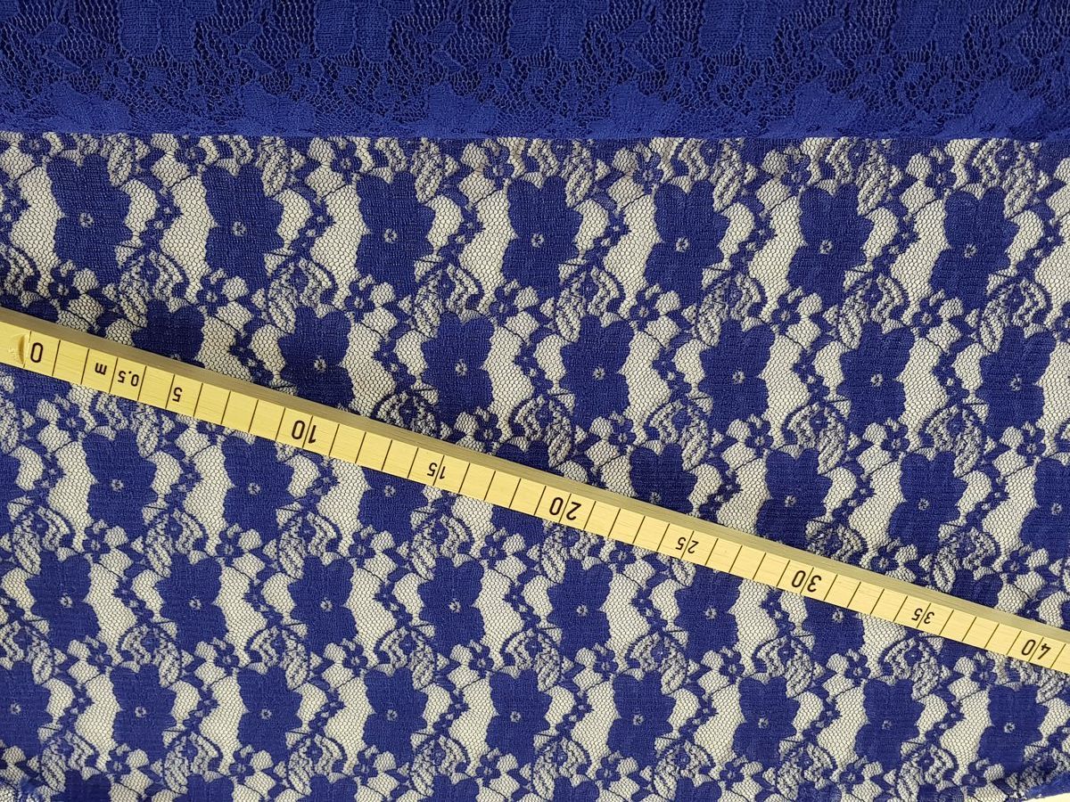 Visage Textiles Ltd-Spitze Elasthan royalblau _46-121213_