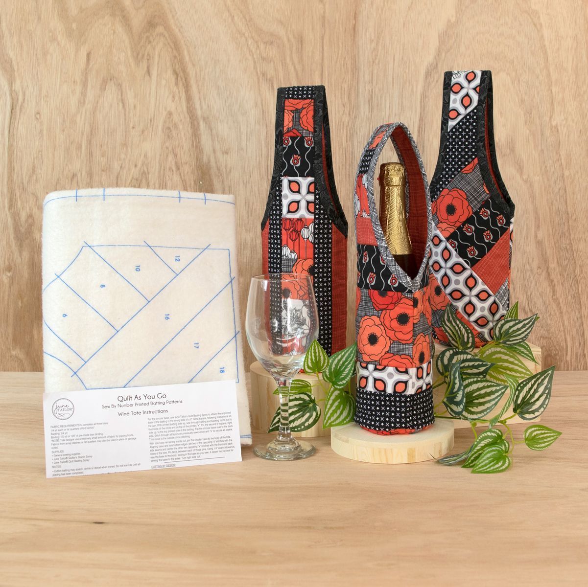 June Tailor-June Tailor Wein Tragetasche 3er Pack_80-1490_
