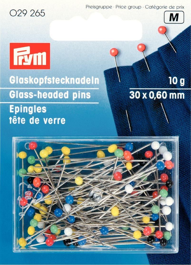 Prym Consumer Europe GmbH-Glaskopfnadeln ST9 silb. bunt VE5_365-029265_