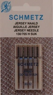 Schmetz Nähmasch.Nadel Jersey, 5St. SUK, 80/12, 130/705H Schmetz Nähmasch.Nadel Jersey, 5St. SUK, 80/12, 130/705H