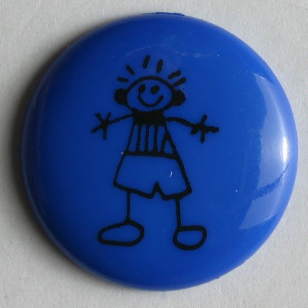 Button Fashion Size approx. 0,59 inch blue