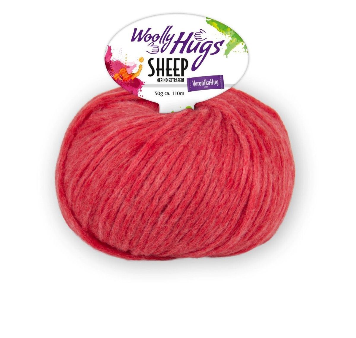 Woolly Hugs Sheep, 50g/110m, 50% Wolle (Merino), 28% Baumwolle, 22% Polyamid