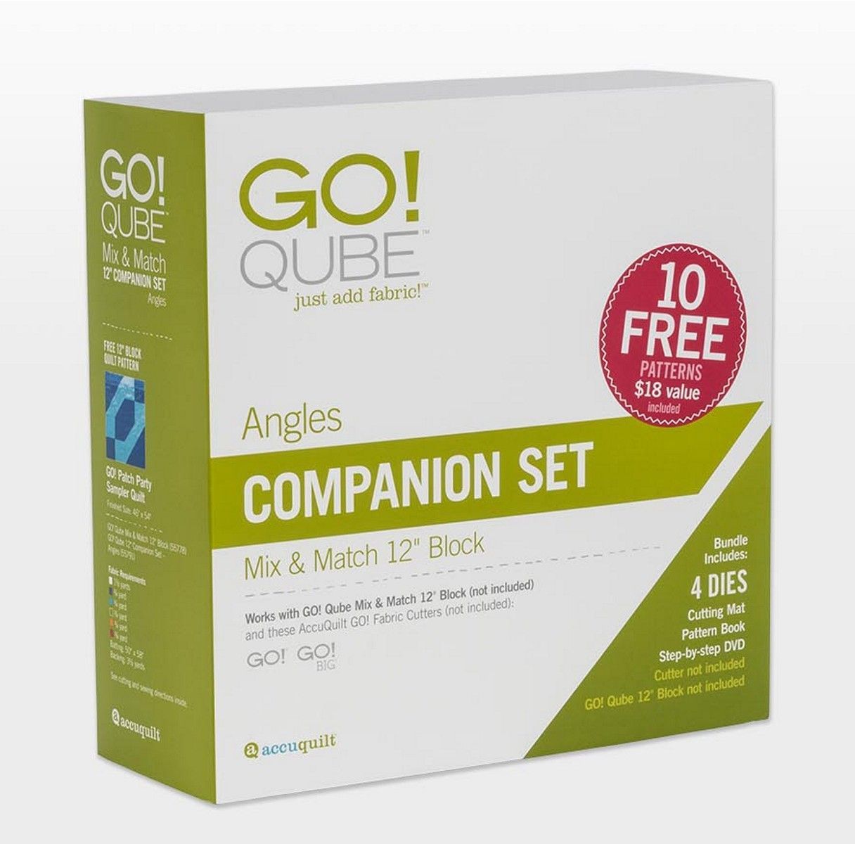 Accuquilt GO! Qube Ergänzungsset Angles zu 12 inch (30,48 cm) Mix und Match Qube Accuquilt GO! Qube Ergänzungsset Angles zu 12 inch (30,48 cm) Mix und Match Qube