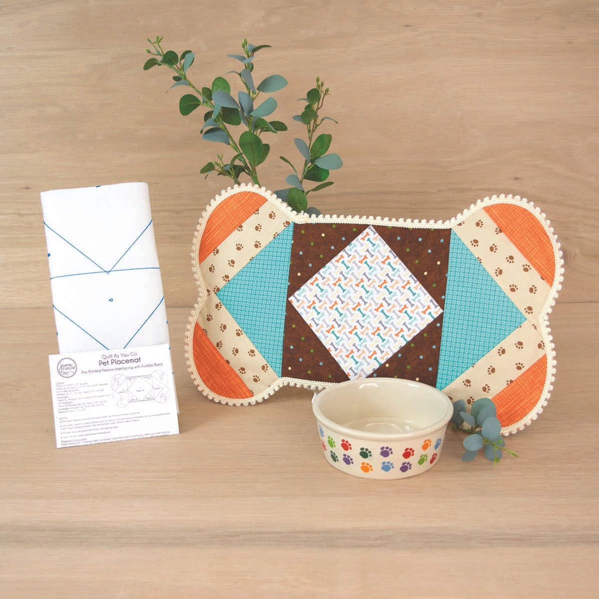 June Tailor-June Tailor Dog Platzset Hundeknochen_80-1438_