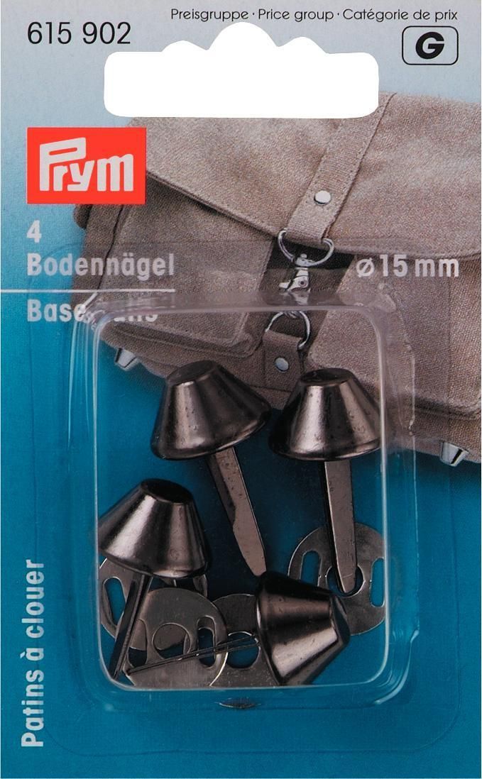 Prym Consumer Europe GmbH-Bodennägel für Taschen 15 mm altsilber_365-615902_