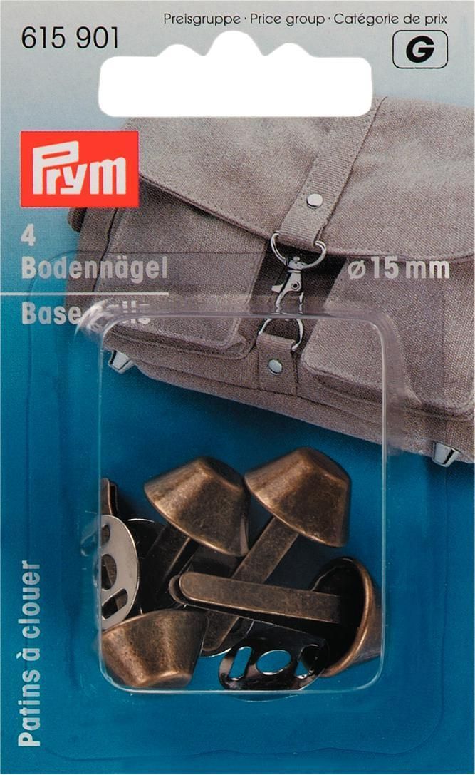 Prym Consumer Europe GmbH-Bodennägel für Taschen 15 mm altmessing_365-615901_