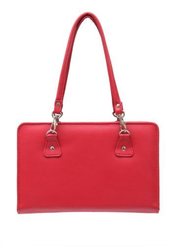 KnitPro Faux Leather Bag red