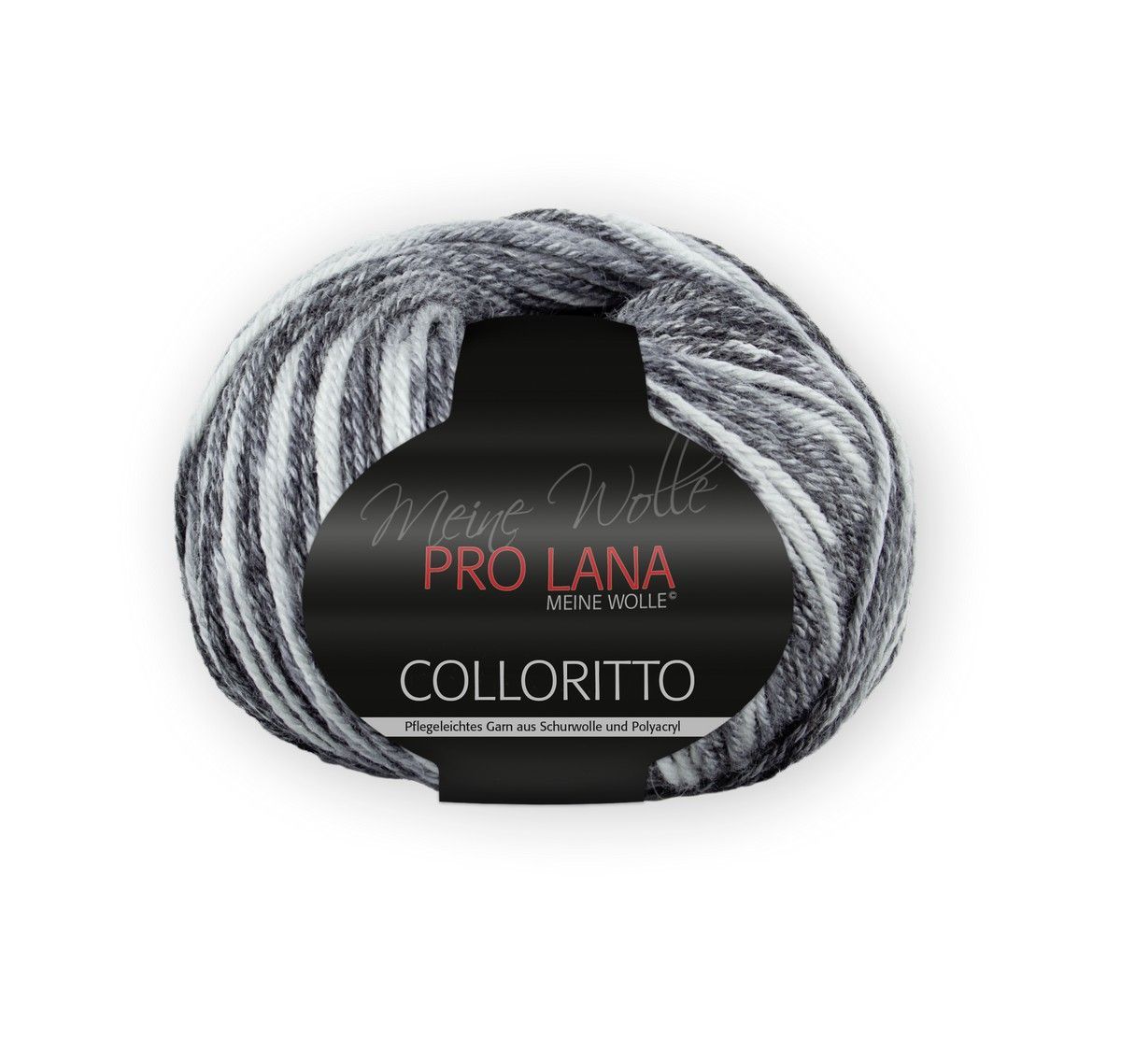 PRO LANA Colloritto, Fb. 85 schwarz 50% Schurwolle, 50% Polyacryl  50g