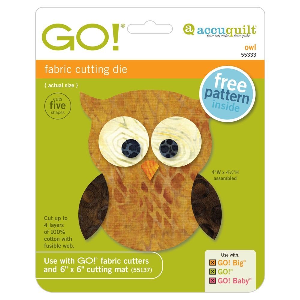 Accuquilt-Accuquilt Stanzform Owl_28-55333_