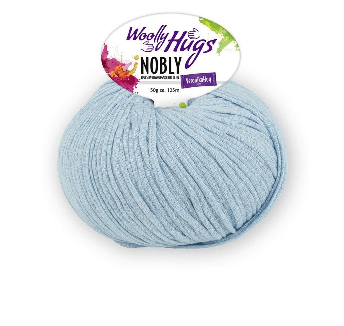 Woolly Hugs Nobly Fb 53 74% Baumwolle / 26% Seide, 125m/50g