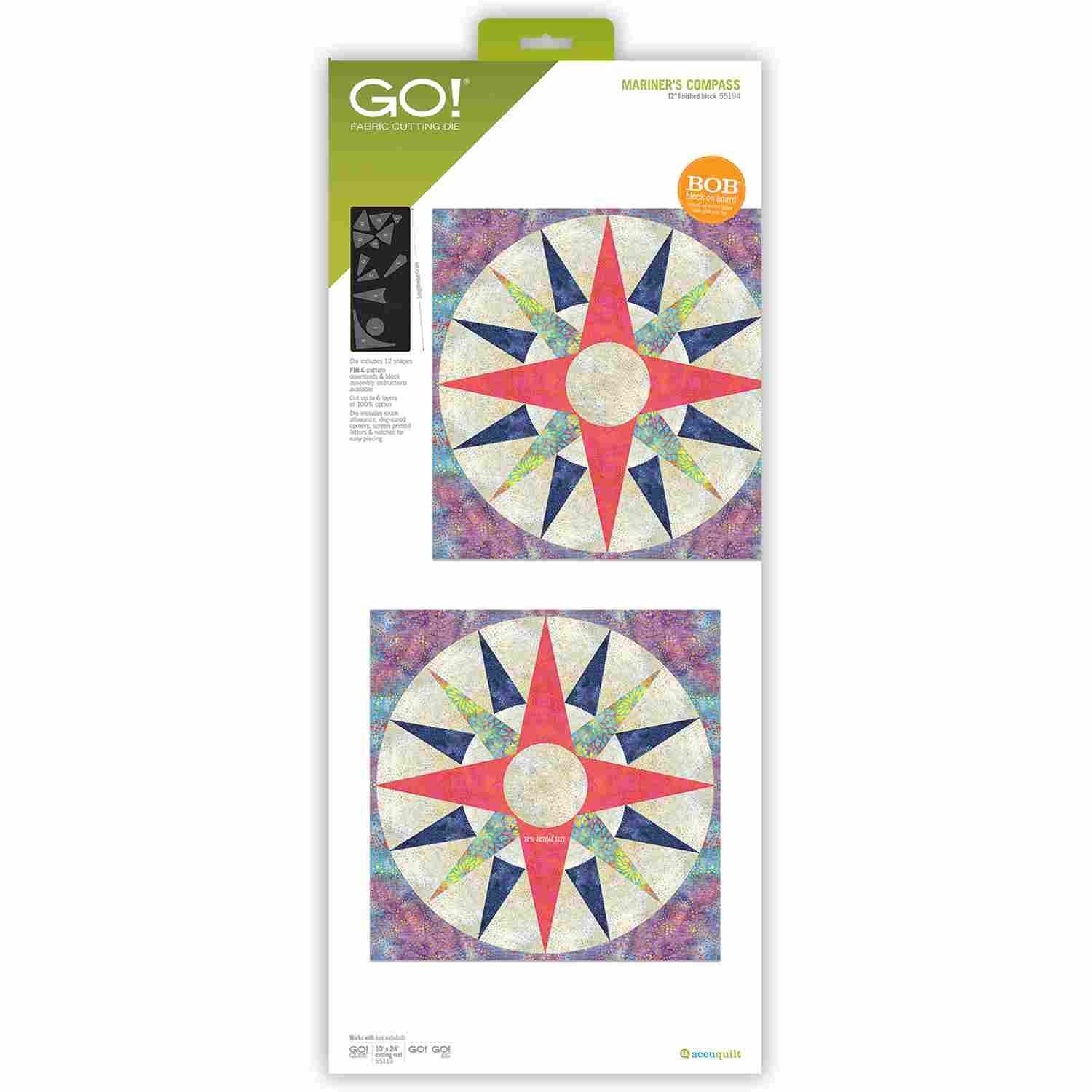 Accuquilt-Accuquilt Stanzform Mariners Compass _28-55194_