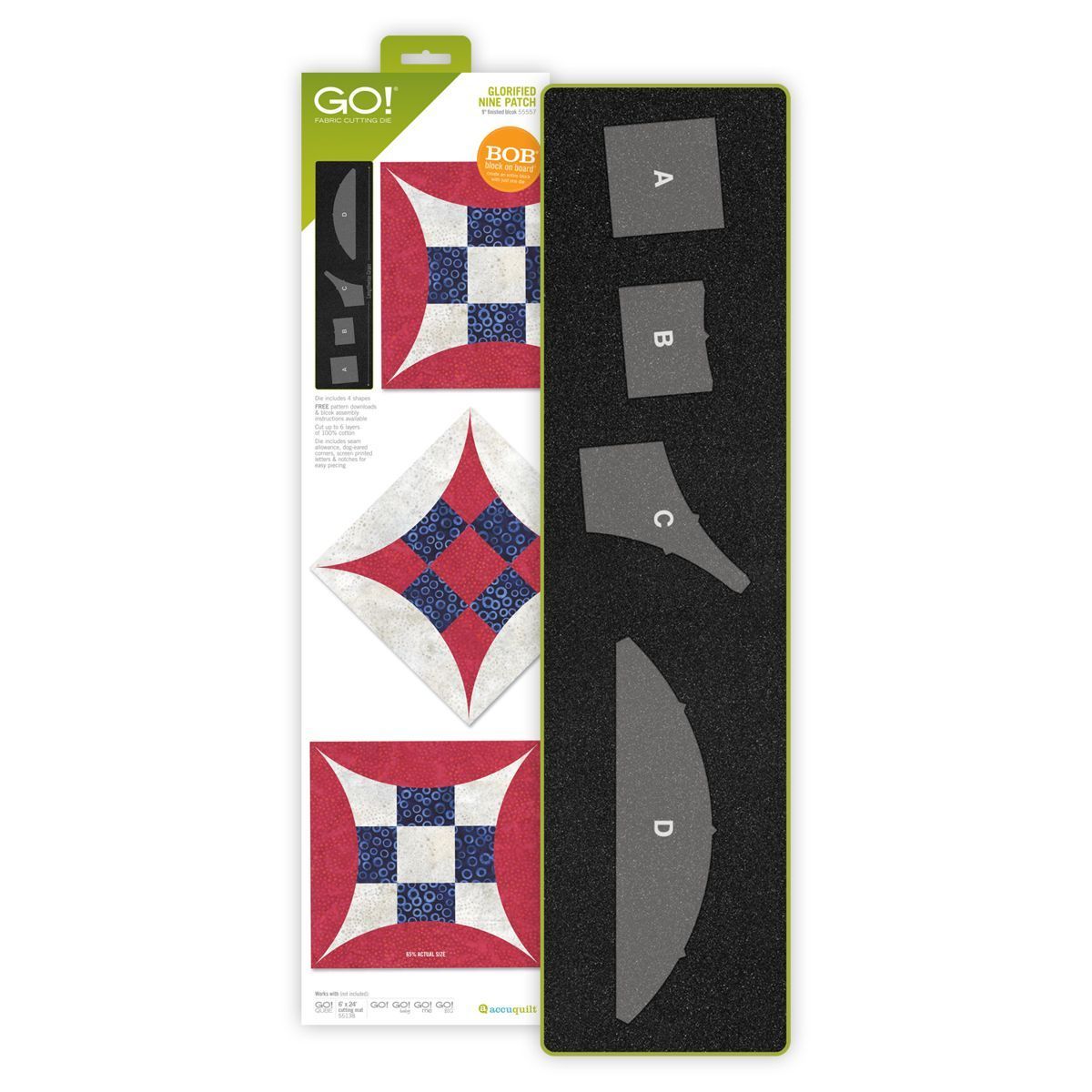 Accuquilt-Accuquilt Stanzform Glorified Nine Patch _28-55557_