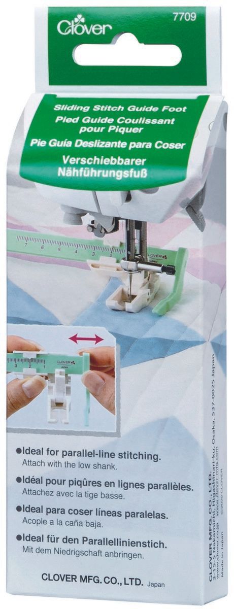 Clover MFG Co.Ltd.-Clover Verschiebbarer Nähführungsfuß VE3_24-7709_