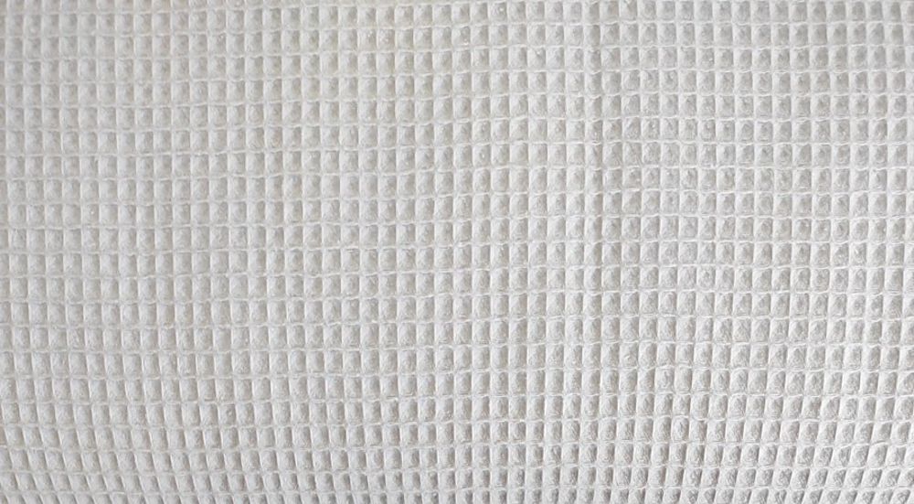 Waffelpique hellgrau uni -100% Baumwolle ca. 1,5m breit (ca. 59 inch) - 10 m Ballen