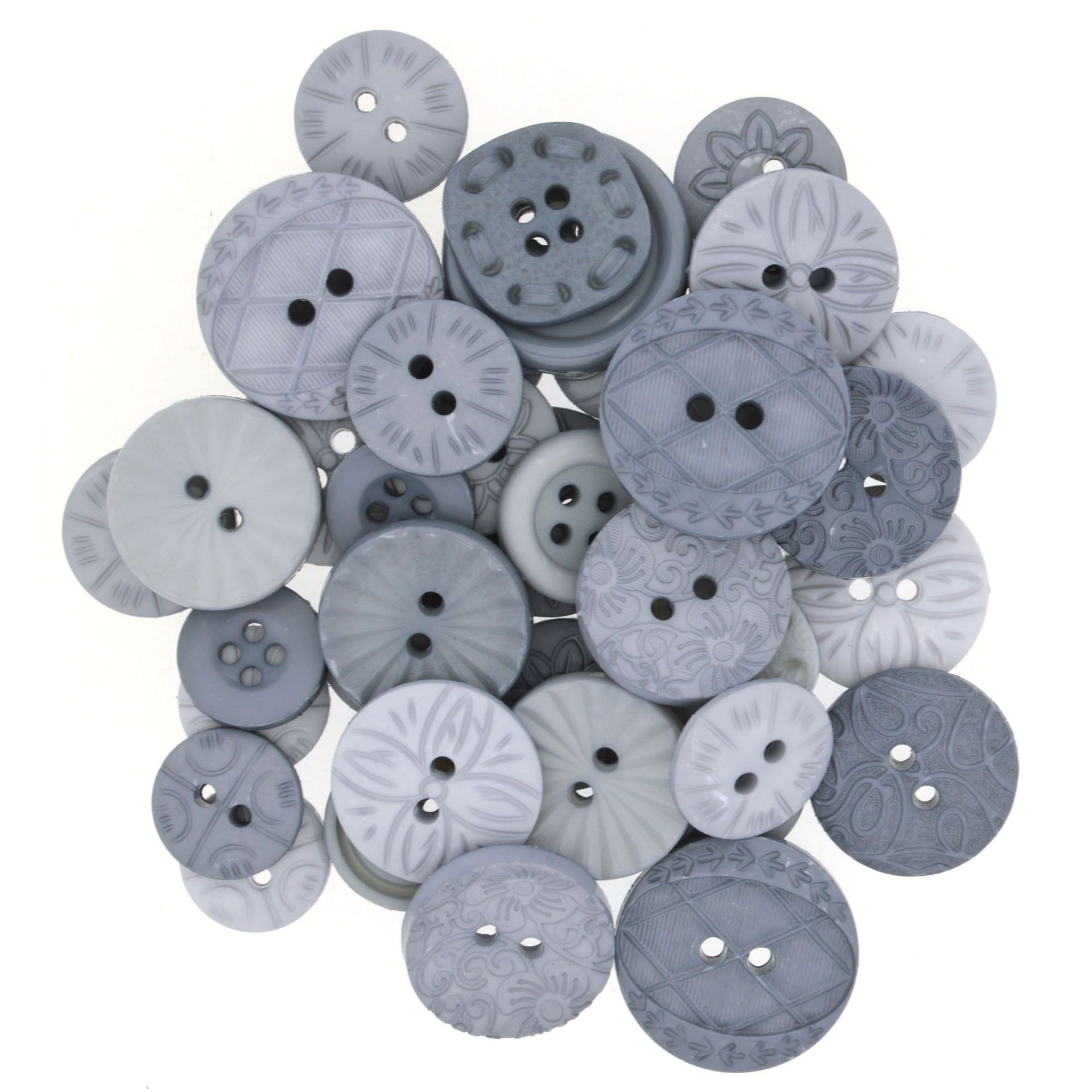 Dress It Up Buttons Color Me Grey