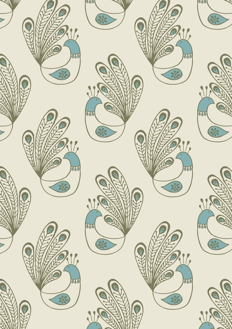Lewis & Irene Ltd.-Lewis & Irene Home Sweet Home Peacock On Cornish Cream_36-A099-2_