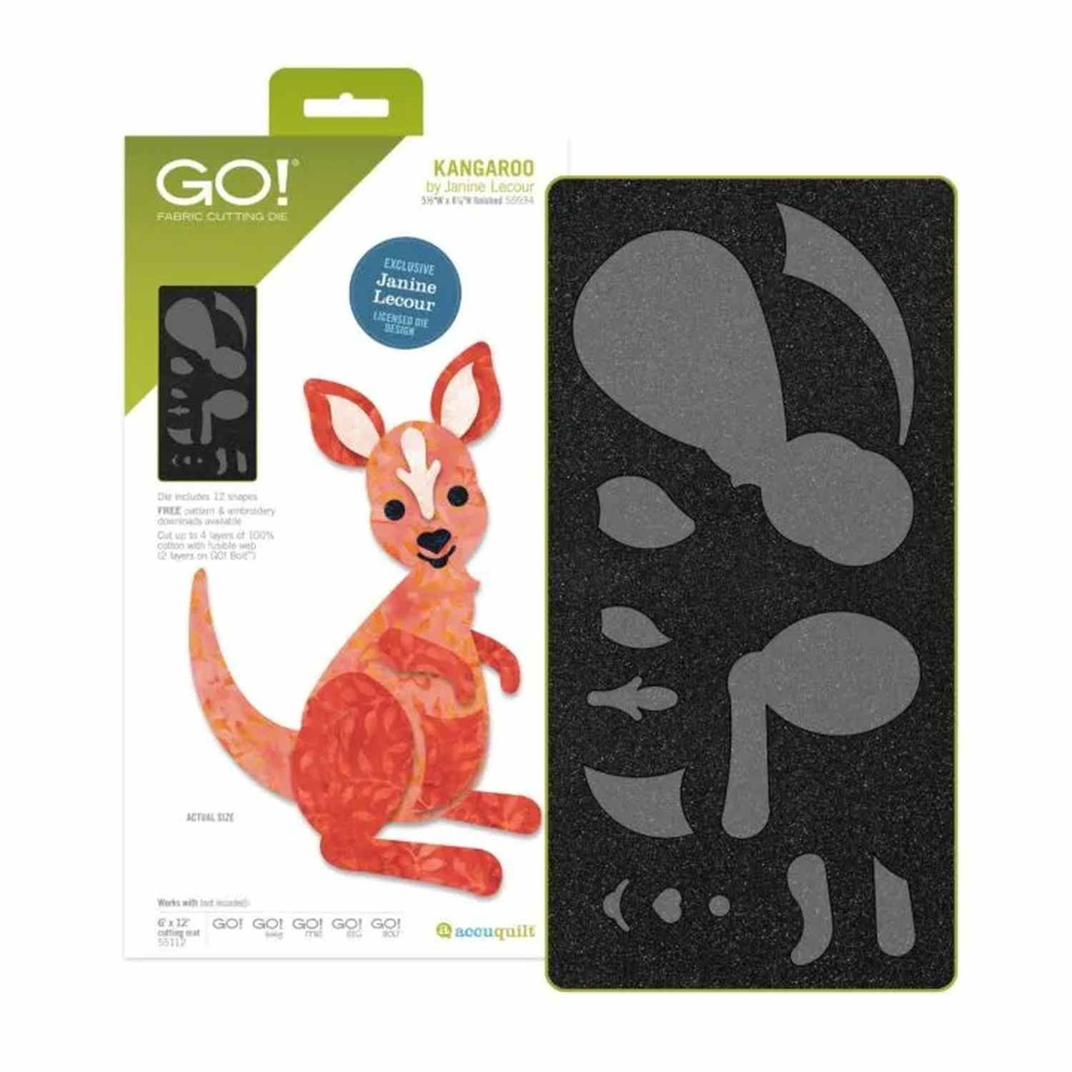 Accuquilt-Accuquilt Stanzform Kangaroo_28-55934_