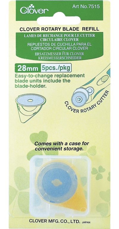 Clover MFG Co.Ltd.-Clover Ersatzklinge 28mm, 5 Stück /VE3_24-7515_